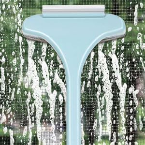 BOTIST Multifunctional Screen Brush 2 in 1 Window Mesh Cleaning Brush Wiper with Extended Handle Mosquito Net Cleaner Double Side Window Glass Cleaning Supplies Tool, Big Size