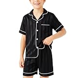 【Occasions appropriées】Ces vêtements détente conviennent pour un usage quotidien, comme vêtements de nuit, pour les soirées pyjama, pour se détendre à la maison et pour se relaxer après le bain. Leur tissu léger les rend parfaits pour toutes les saisons : suffisamment confortables pour les soirées fraîches et suffisamment respirants pour les températures plus chaudes. Ils constituent également un cadeau pratique pour les enfants à l'occasion d'un anniversaire, de la rentrée scolaire ou de Noël.