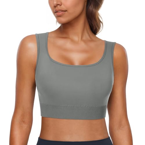 Soutien-gorge de sport Fisoew anti-rebond et rembourré pour courir sans gêne ni irritation
