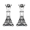 Waterford lismore candlestick pair 6  urban country home decor