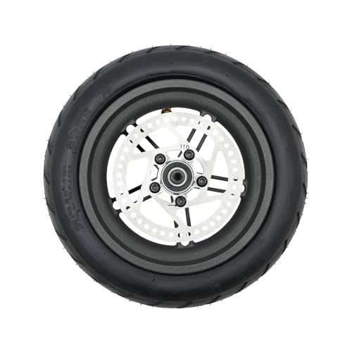 YIYIBYUS Scooter Wheels 9 inch Solid Rubber Tire 8 X2.125 Rear Wheel Tyre Electric Scooter Rear Tire W/Wheel Hub Disc Brake Set for Xiaomi M365 1 Pcs Black