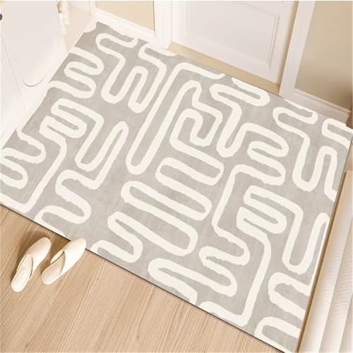 Tapis Bebe et ado anti-tache gris 60x110CM lavable pour sol propre