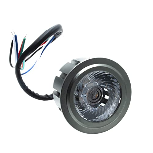 Planetitaly [Kit Professionale 3 Faretti] Faretti Box Doccia Sensoriale Bagno Turco Vasca Led Rgb Rgbw Multi Colore Cromoterapia Dimmerabili 18W 3X6W 24V IP65 Telecomando Incluso - 7