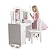 Produktbild KidKraft Deluxe Frisiertisch und Stuhl Möbelstück für Spielzimmer/Kinderzimmer, Wood