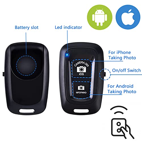 Cellphone Clicker, Camera Remote Control(2 Pack) For Photos & Videos, Wireless Camera Remote Shutter Compatible With Iphone/Android Phone/Ipad/Tablets With Adjustable Wrist Strap #TOP4