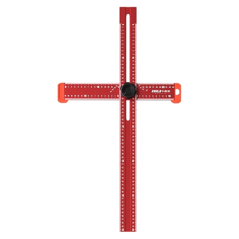 VIDOO Squadra a T Regolabile Lega Alluminio Strumento Misurazione Multi Angolo Riga di Precisione Legno Metrica-600mm
