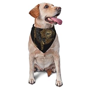 Moon & Sun- Dog Bandanas Summer Dog Birthday Bandana Adjustable Dog Bandanas Boy Girl Pet Dog Apparel & Accessories Washable Cat Bandana Triangle Dog Scarf for Present Pets