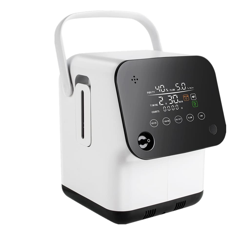Buy Enshey Portable Oxygen Concentrator Intelligent Voice Full Touch Screen Oxygen Machine Home