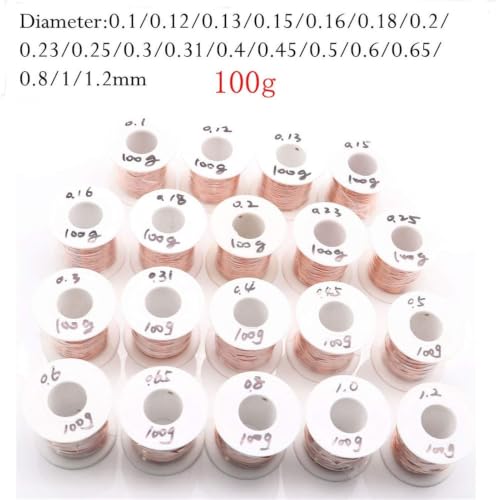 Câble électrique soudure cuivre émaillé isolant pour électro-aimant 0.15mm