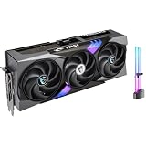 msi GeForce RTX 5090 Gaming Trio OC Triple Fan Graphics Card, 32GB GDDR7, 3352 AI Tops, DLSS 4, AI Content Creation, Local LLM Inference, 28 Gbps, 512-bit, DP 2.1b x3, HDMI 2.1b, with GPU Holder