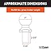 CURT 40069 Chrome Trailer Hitch Ball, 10,000 lbs, 2-Inch Diameter, 1-1/4 x 2-5/8-Inch Shank