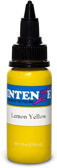 Intenze Tattoo Ink - Lemon Yellow- 1oz Bottle