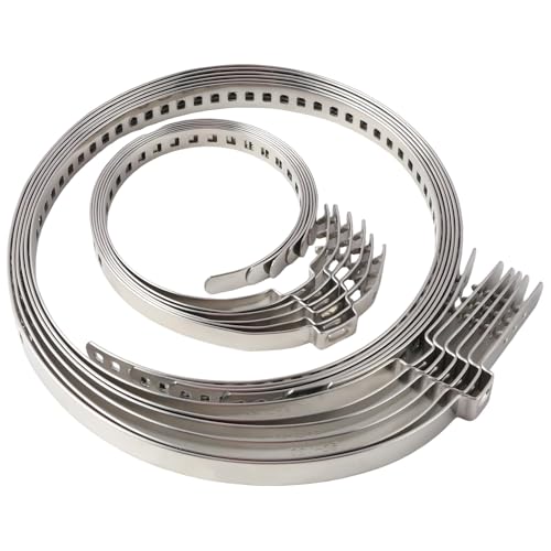 16 Pièces Colliers de Serrage pour Soufflet de Cardan en Acier Inoxydable, 25-50mm 50-120mm, Colliers pour Arbre de Transmission, Manchon, Pinces pour...
