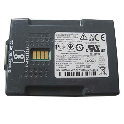 �d�r�p�b�NHoneywell�X�L���i�[�o�b�e���[Honeywell MX7-BTLT�����p�̓d�r �݊������o�b�e���[2550mAh 7.4V