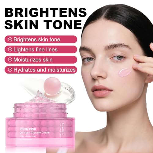 Pink Collagen Jelly Cream,PDRA(Sodium Dna)+ 5% Niacinamide,Gentle Moisturizer Hydrating Brightening Anti-Wrinkle Improve Fine Lines & Rough Texture For Face - Image 4