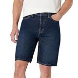 Amazon Essentials Short en Denim Non Extensible à Coupe Décontractée, 25,4cm Homme, Délavé Foncé, 38W