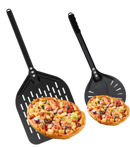 ZHEHNSA pala per pizza forata in alluminio Set,pala pizza forata