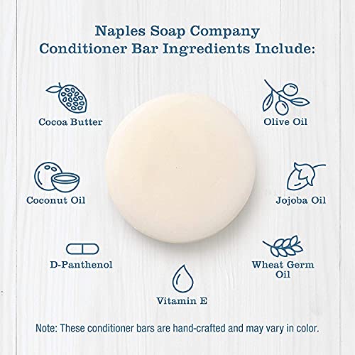 Naples Soap Company Solid Conditioner Bar – Free Of Parabens, Pthalates – Handmade, Eco-Friendly, Hydrating Haircare For Soft, Vibrant Hair, Safe And Effective For All Hair Types, Lasts 50-75 Uses – Coconut Water #TOP4