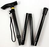  Gehstock faltbar - Schwarz - Gehhilfe - K&B Vertrieb- Spazierstock Stock Krückstock Wanderstock Gehstütze 1021