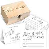 50PCS Retirement Wishes Cards Box for Retirement Party Decorations Favors & Gifts for Women or Men