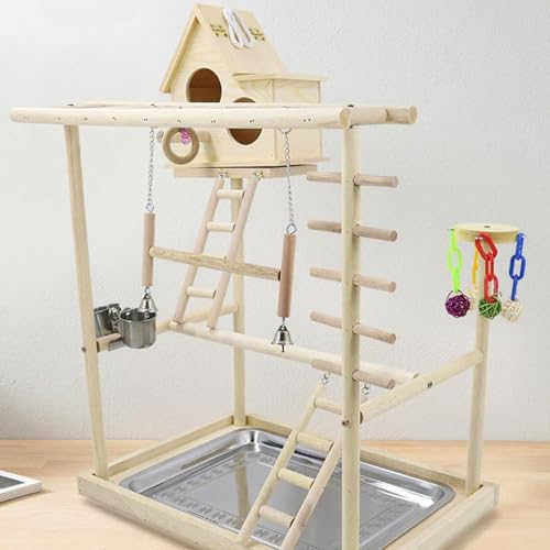 Perchoir interactif à échelles pour stimuler l'exercice des petits oiseaux de compagnie - 8