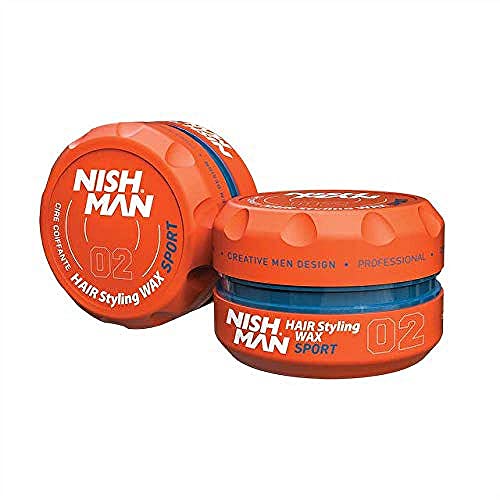 NISHMAN 02 Hair Styling Wax Sport – Naranja 150 ml XL