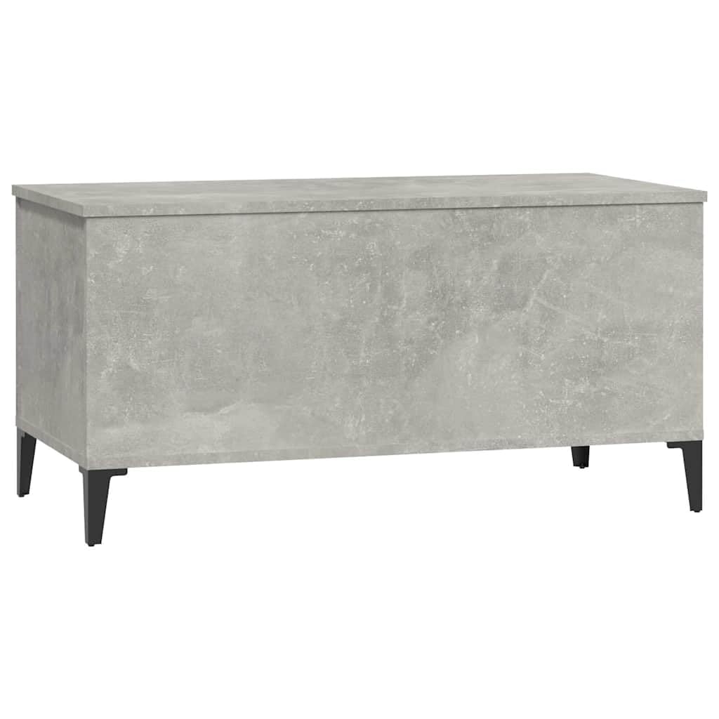Betonowy szary stolik kawowy 90 x 44,5 x 45 cm z blatem o regulowanej wysokości z materiału drewnopochodnego, stylowy stolik pomocniczy do salonu, salonu i salonu, trwały mebel z miejscem do