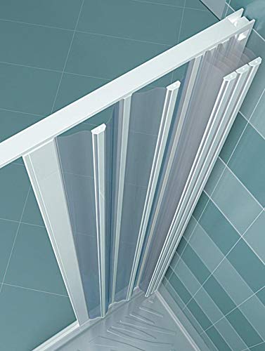 Box doccia Porta doccia in PVC, Nicchia con