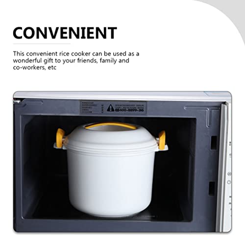 Panela de arroz para micro-ondas: panela de arroz para forno e arroz, recipiente de alimentos, lanch