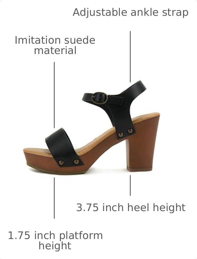 Image of Soda CHIVAS ~ Women's Bold Buckles Studded Wedge Sandal