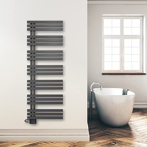 WITEN&NOCK Design Badheizkörper 1600x500mm - Handtuchtrockner Anthrazit