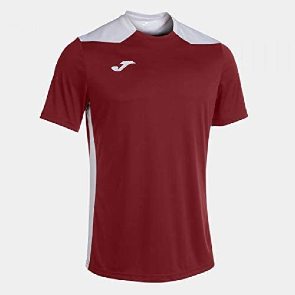 Joma Junior Championship Vi Ss Jersey Burgundy/White
