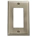Baldwin 4754.150.CD Classic Square Beveled Edge Single GFCI Switch Plate, Satin Nickel