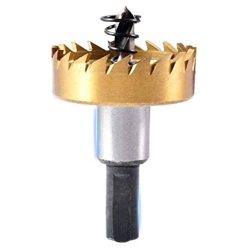 KATUR 42mm HSS - Foret de scie trépan, couteau à métaux en acier inoxydable, outil de coupe au cobalt pour bois, alliage (42mm) Cover