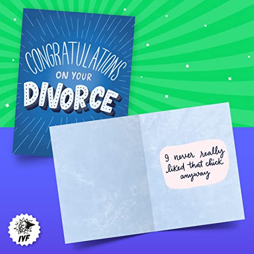 Iyf Designs Cards Ð Congratulations On Your Divorce Card | Happy Divorce Oversized Greeting Card | Funny Gifts | Divorce Party Gifts For Men | Rigid Mailing Envelope Included | 8.5_ X 11_ #TOP1