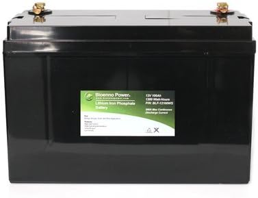 Bioenno Power 12V, 100Ah LFP Battery (ABS, BLF-12100WS)