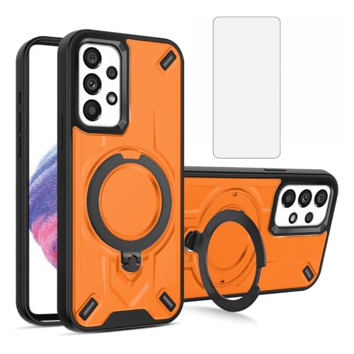 Coque Samsung Galaxy A53 5G antichoc mince avec anneau magnétique rotatif et protection écran