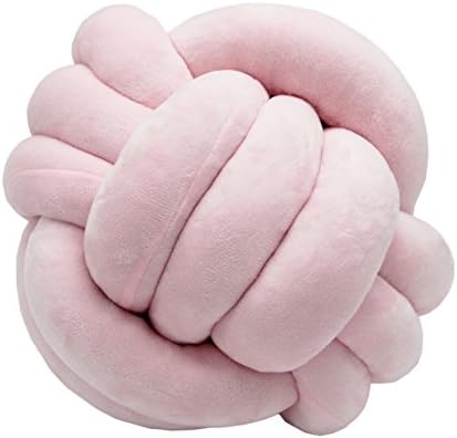 FLORAVOGUE Knot Pillow Decorative Cushion - Home Bed Room Couch Decor Office Sofa Decoration for Modern Home Size 11" 11" (White)