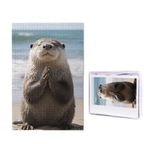 Puzzle en bois adulte loutre 1000 pièces, le cadeau unique pour amateurs de défis