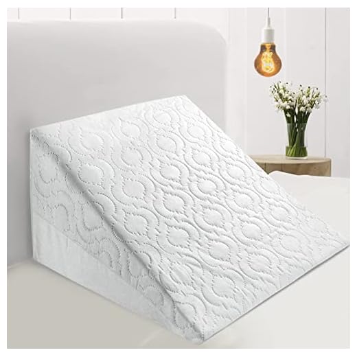 Wedge Pillow Back Support Cushion With Premium Foam | Orthopedic Pillow For Reading, Sleeping, Back Pain, Leg Pain, Snoring | Helps with Acid Reflux and Gerd | Breathable & Washable Cover