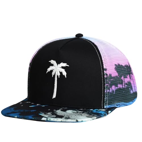 Image of EDTREK Adventure Snapback Hat - Surf Hat - Beach Hat - Hiking Trucker Hat - Flying High Hat