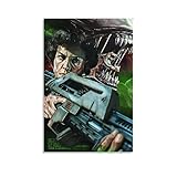 Poster, Motiv: Aliens, Horror-Film, Poster, dekoratives Gemälde, Leinwand, Wandkunst, Wohnzimmer, Schlafzimmer, 20 x 30 cm