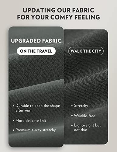 Crz Yoga Womens High Waisted 4-Way Stretch Golf Capris 25 Inch Short - Work Pants Athletic Lounge Workout Ankle Pants Black Medium thumb #4