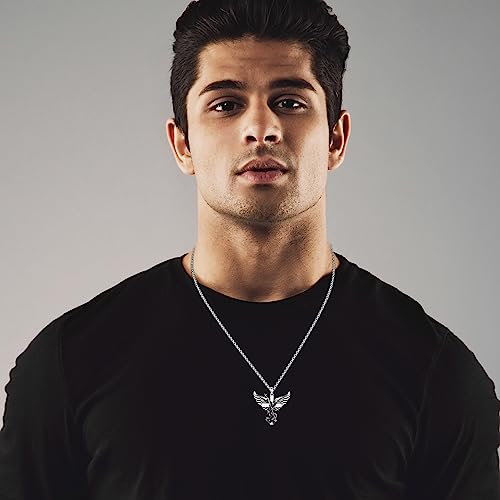 TwoAnts Patron Saint Medal Necklace 925 Sterling Silver Protection Pendant Necklace Catholic Jewelry Gifts for Men Women3