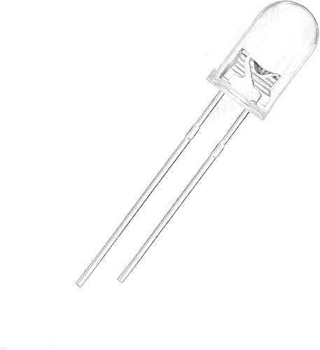 10 unidades de diodo LED de 0.197 in ultra brillante blanco cálido rojo verde azul UV púrpura amarillo naranja rosa 2V 3V 20mA F5 emisión (color UV)