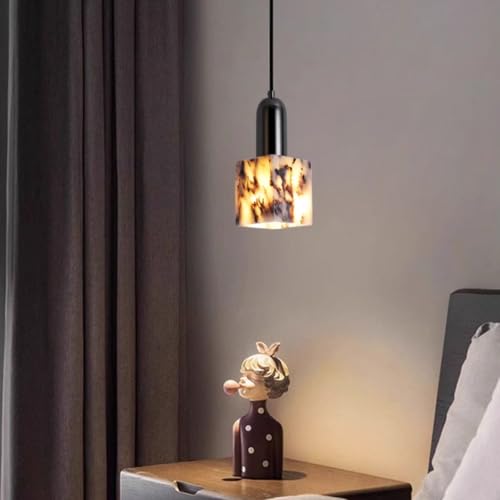 Lámpara colgante mármol para iluminar pasillos oscuros con elegancia tradicional E27 5
