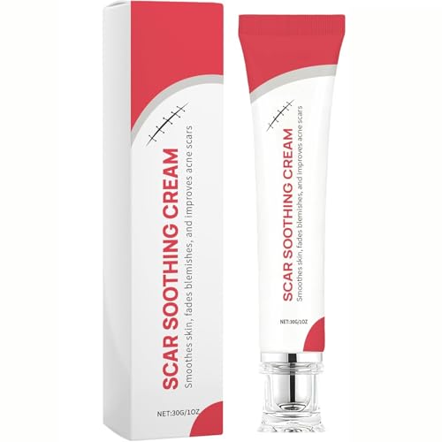 CleJoy Scar Soothing Cream & Smoothing Cream for Scars - Gentle Care for Sensitive Skin, Helps Improve Appearance of Scars, Reduces Redness, Lightweight Non-Greasy Formula