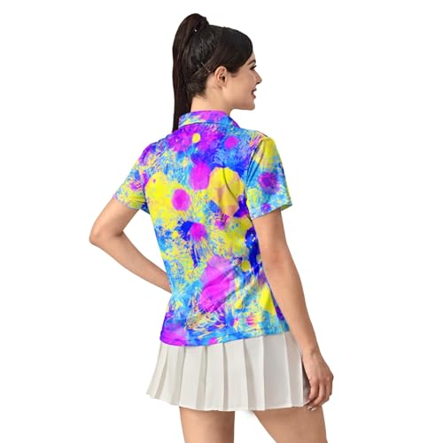 HUURAY Camisa polo feminina de golfe, roupas de golfe femininas, presentes de golfe para amantes de
