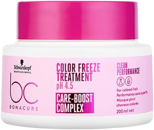 Schwarzkopf Professional Bonacure pH4.5 Color Freeze Deep Conditioning Treatment | For Colored Hair | 200ml