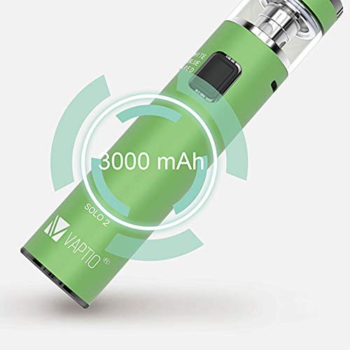 VAPTIO Solo 2 Kit Vape Pen Starter Kit 3000 mAh 50 W Power Elektronische Zigarette mit 2 Stück 0,2 Ohm Mesh Coil,No E Liquid No Nicotine (Tarnung) – Bild 5